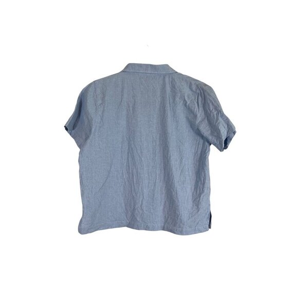 Vintage Coastal Sailboat Top PM Blue Tank Retro Classic Euro Summer Preppy 80s - Picture 4 of 16